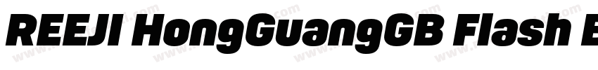 REEJI HongGuangGB Flash Black字体转换
